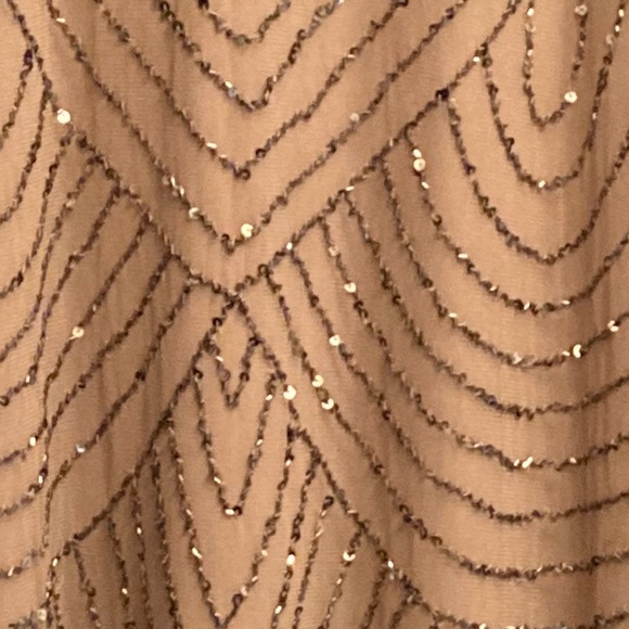 Adrianna Papell ART DECO BEADED BLOUSON GOWN - Picture 5 of 5